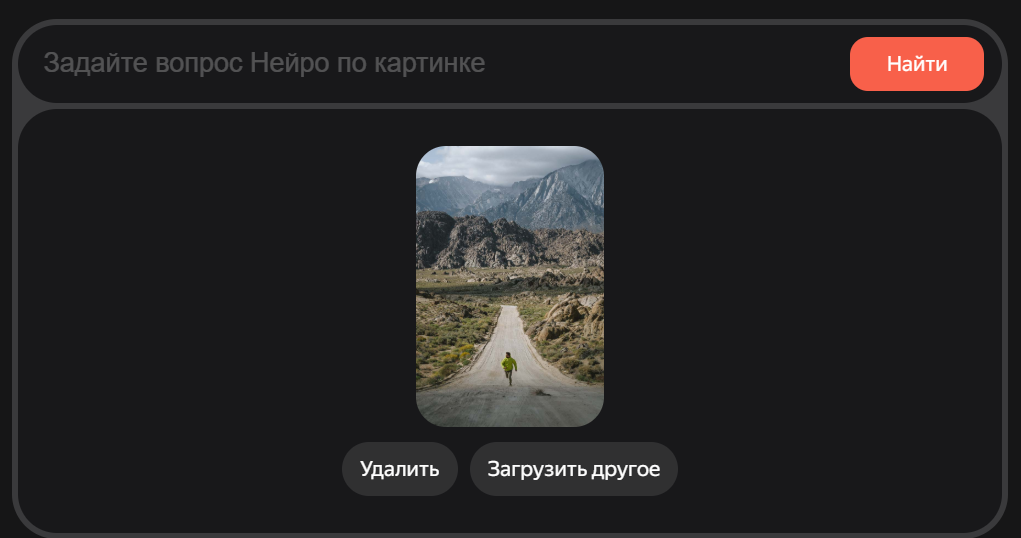 Пример поиска по изображению в Яндекс